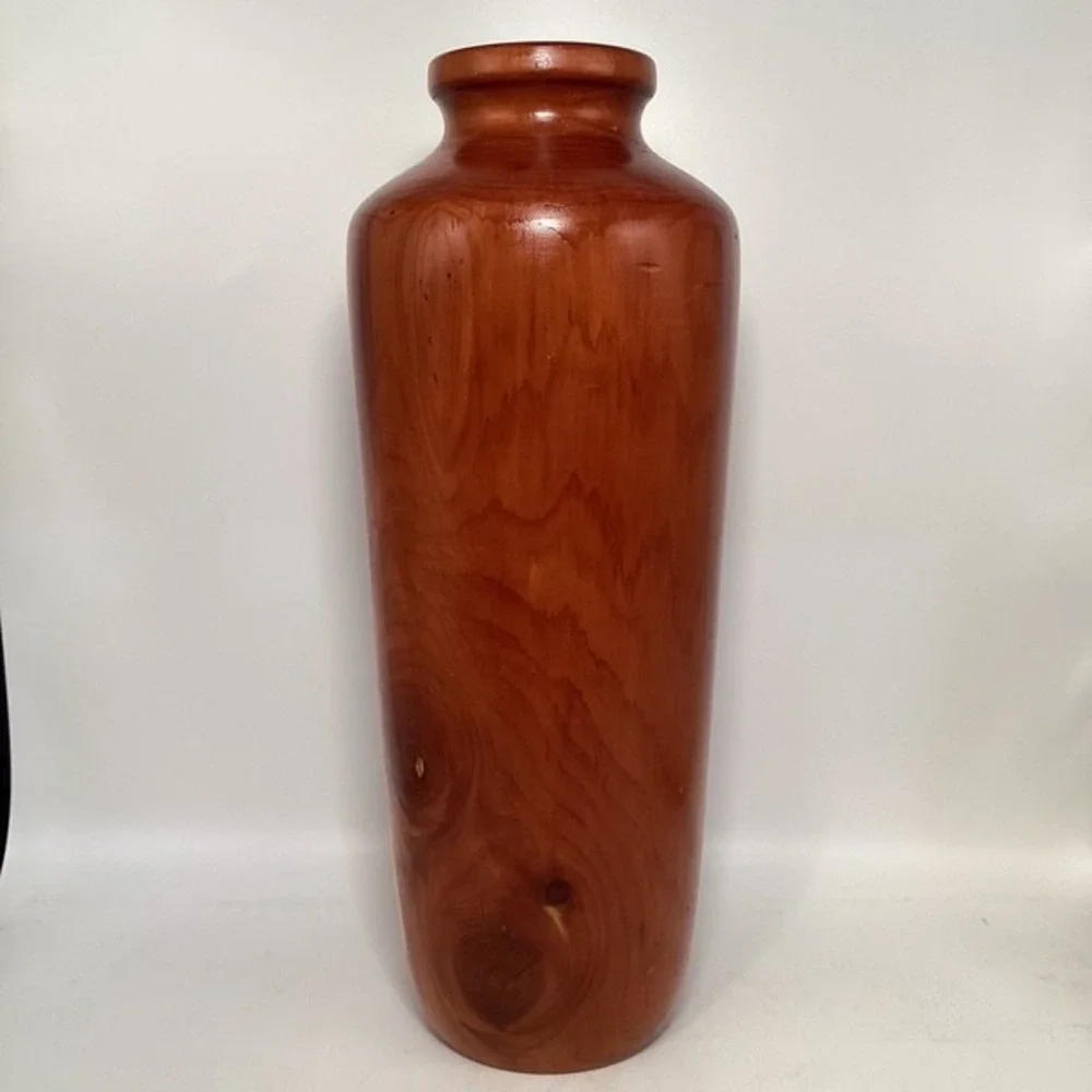 Solid Wood Handmade Vase 14